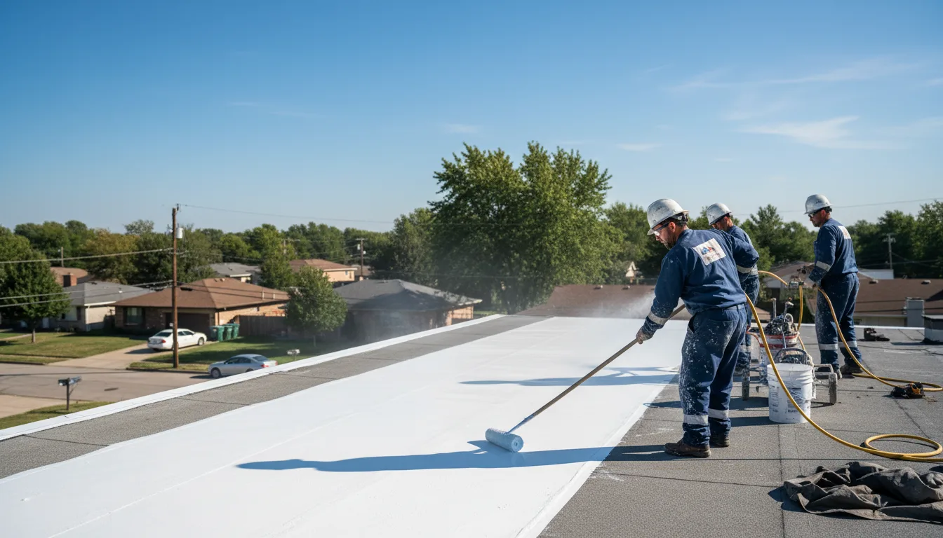Commercial roof coating in Rose Bud, AR near me